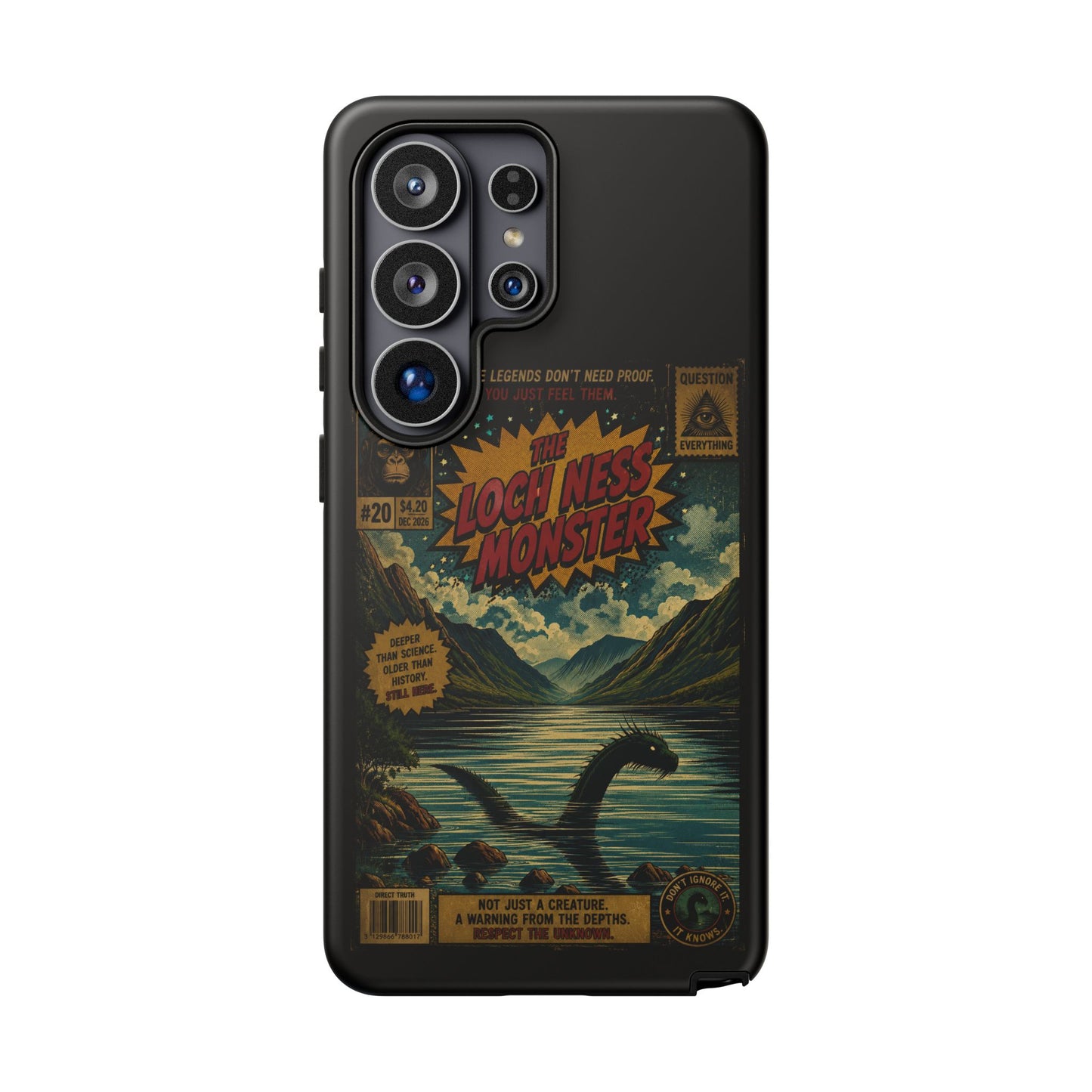 Phone Case — Retro 'Loch Ness Monster' Comic Art Protective Cover
