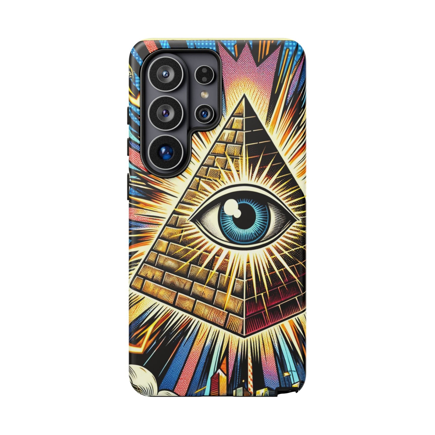 All-Seeing Pyramid Phone Case — Eye of Providence iPhone Case, Mystical Esoteric Protective Cover