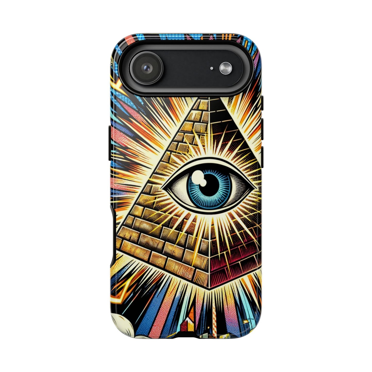 All-Seeing Pyramid Phone Case — Eye of Providence iPhone Case, Mystical Esoteric Protective Cover
