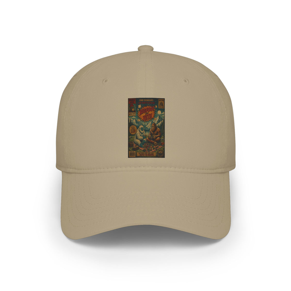 Vintage Floral Skull Baseball Cap — Low Profile Red Hat