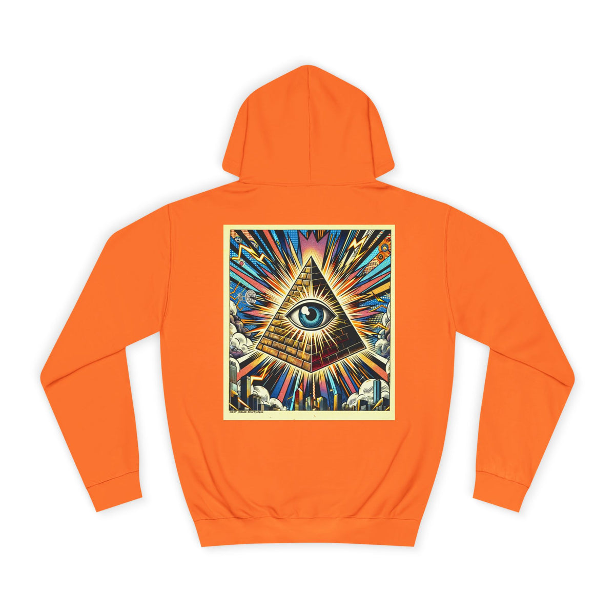 All-Seeing Pyramid Hoodie — Vintage Illuminated Eye Graphic