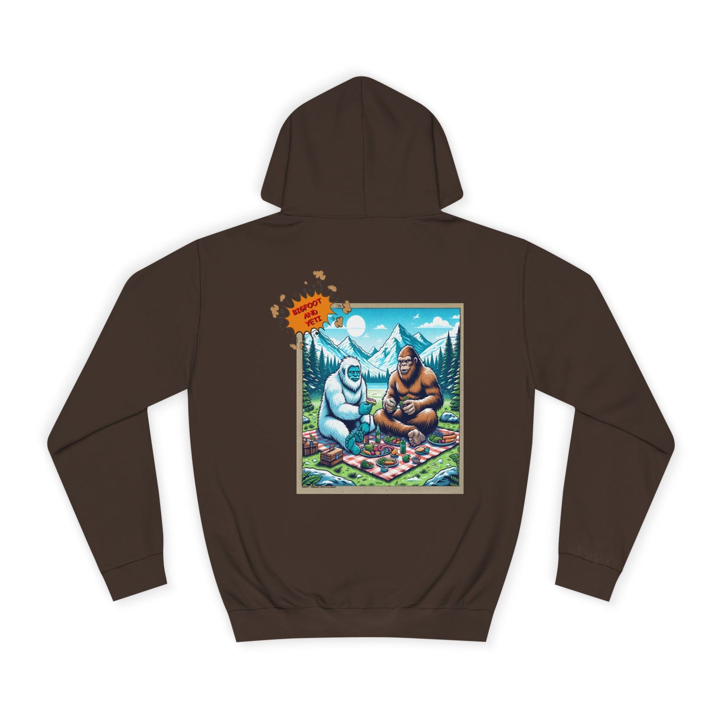 Bigfoot Picnic Hoodie — Funny Sasquatch Graphic Hoodie