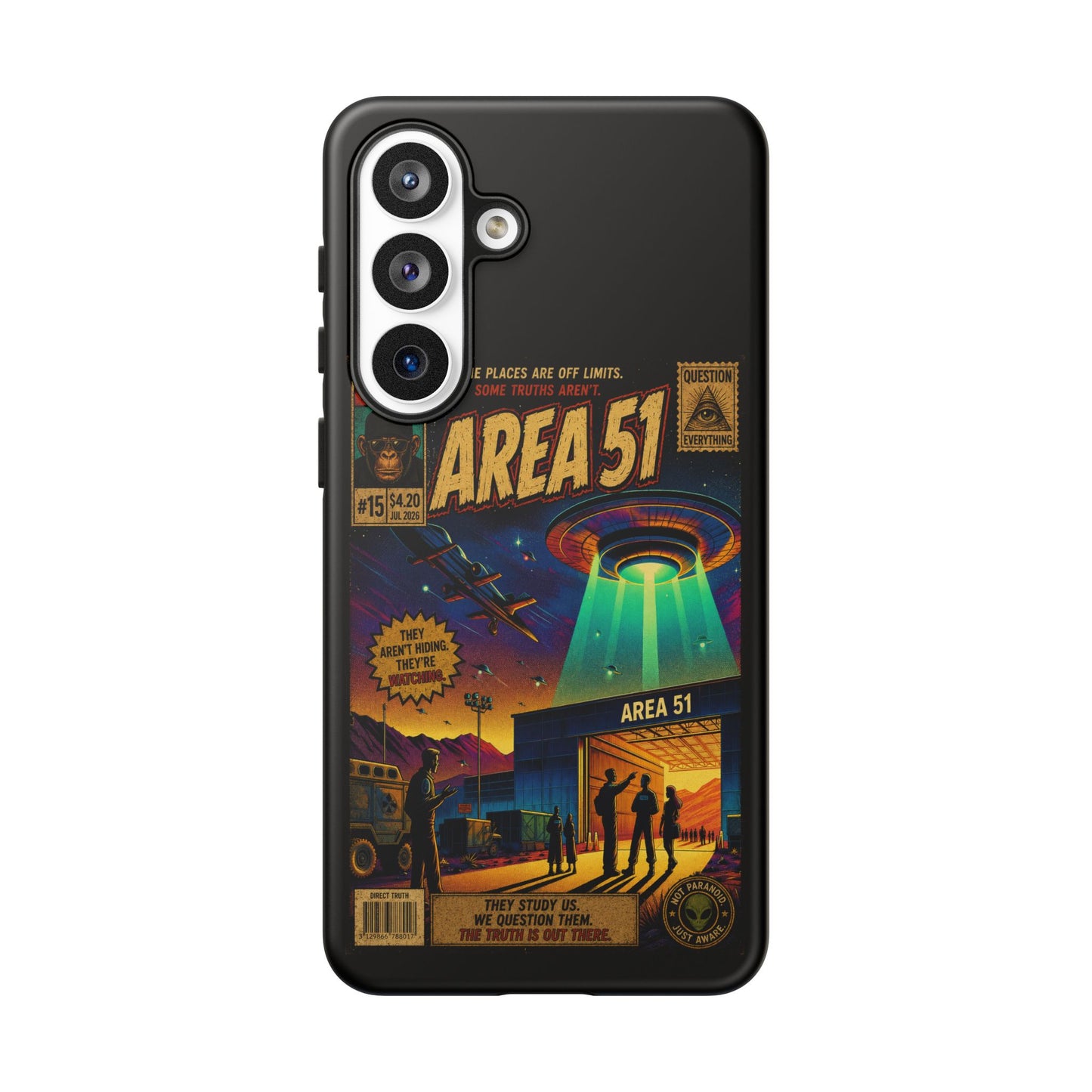 Area 51 Retro UFO Phone Case