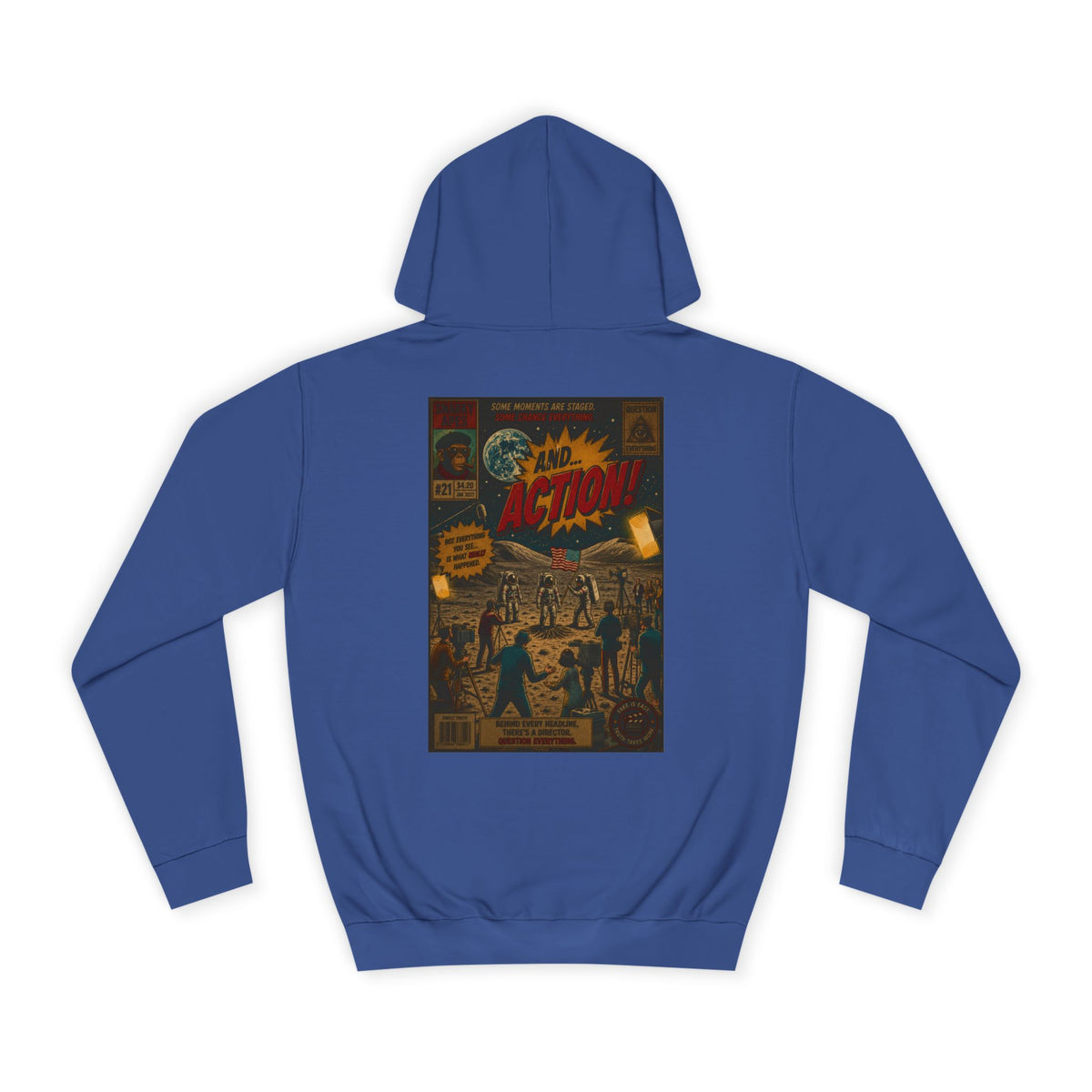 Vintage Comic Cover Hoodie – Retro 'Action' Graphic Pullover