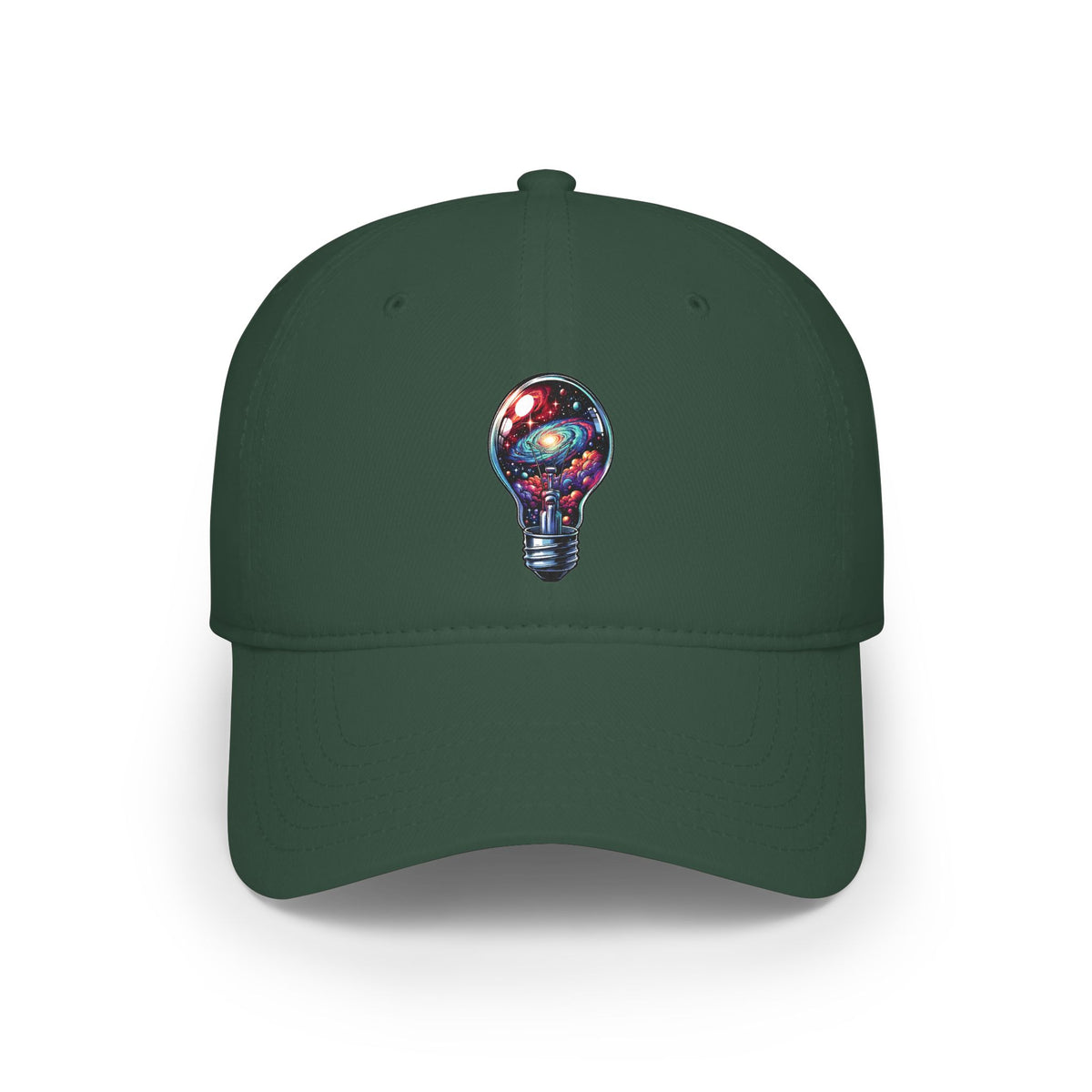 Galaxy Lightbulb Baseball Cap – Cosmic Idea Embroidered Hat