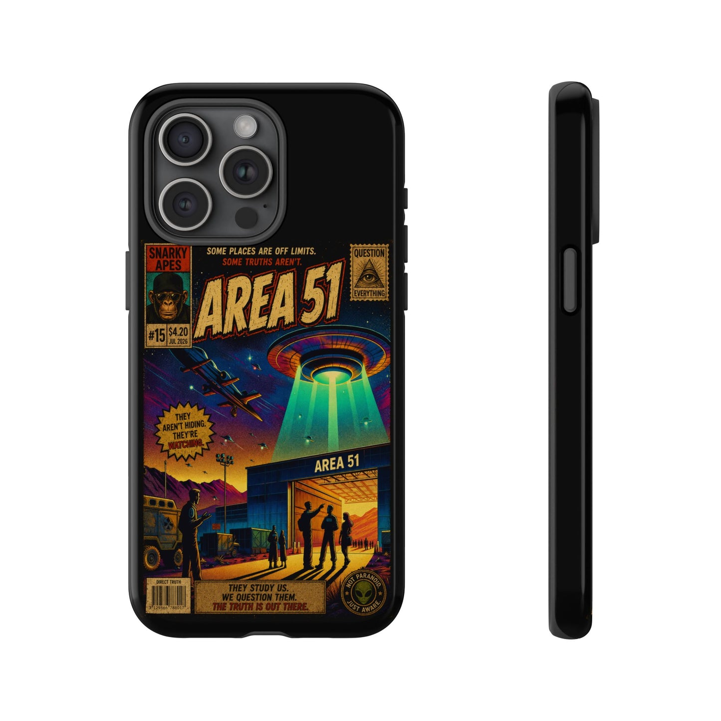 Area 51 Retro UFO Phone Case