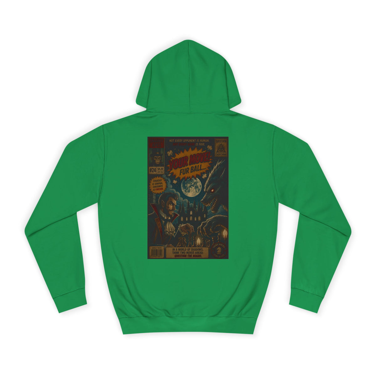 Retro Sci‑Fi Comic Hoodie — Vintage Space Adventure Graphic