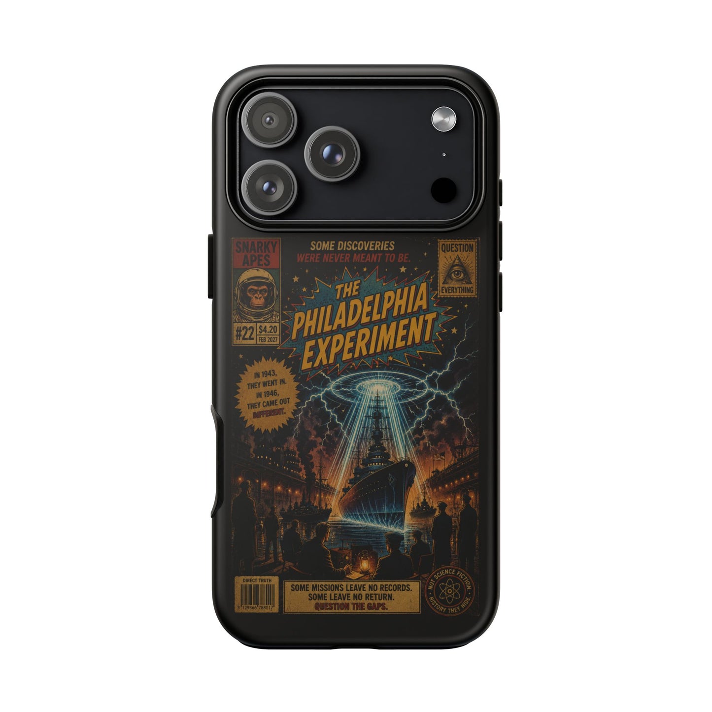 Phone Case — The Philadelphia Experiment Retro UFO Sci‑Fi Design