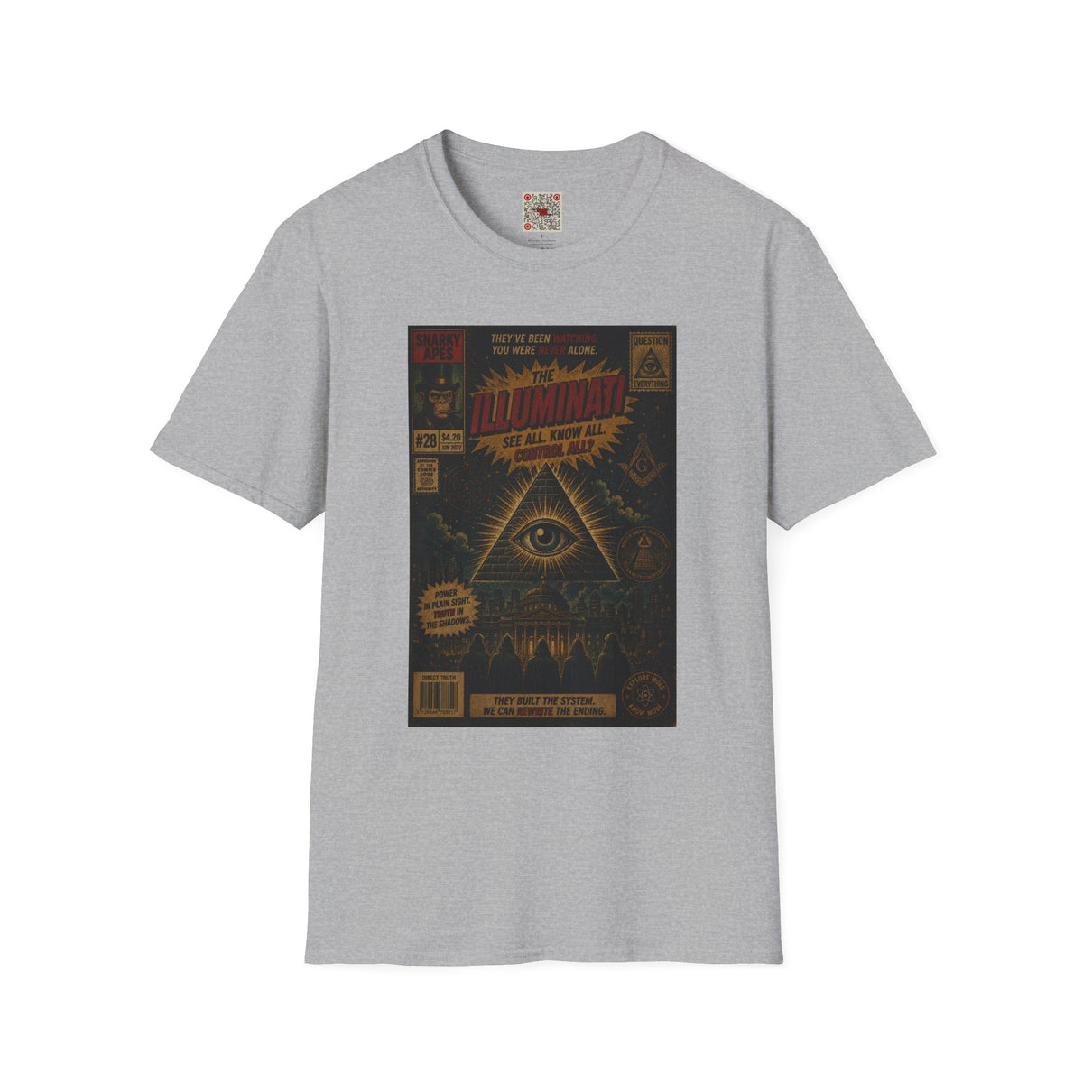 Illuminati Graphic T‑Shirt – Retro All‑Seeing Eye Design