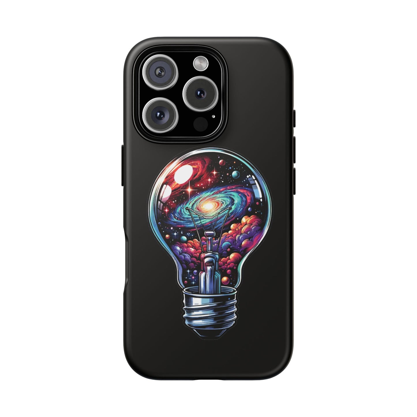 Galaxy Lightbulb Phone Case — Artistic Space iPhone Cover