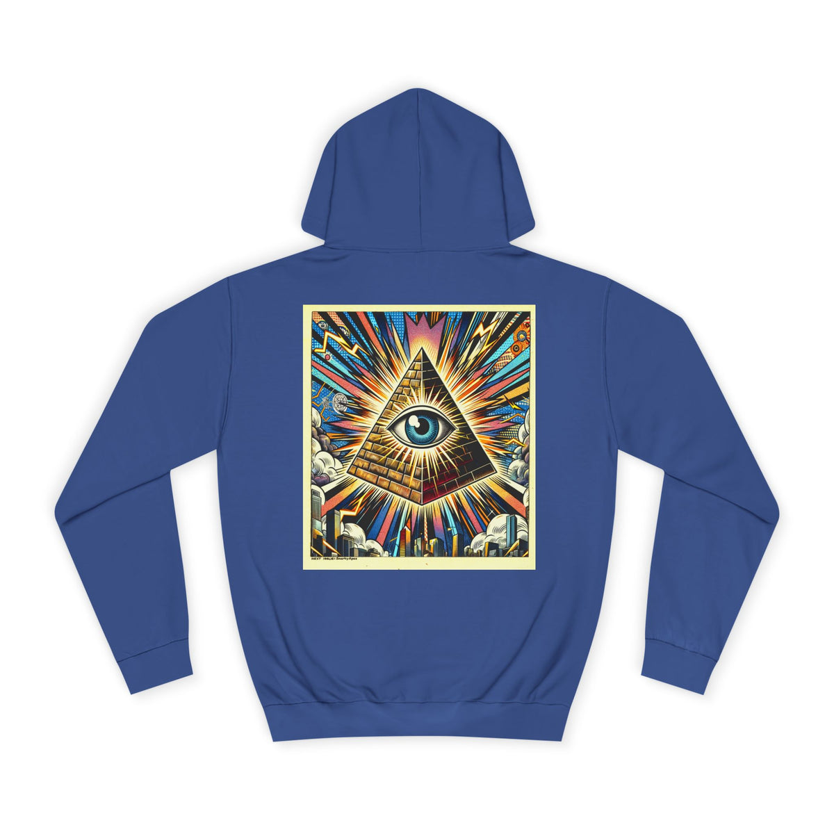All-Seeing Pyramid Hoodie — Vintage Illuminated Eye Graphic