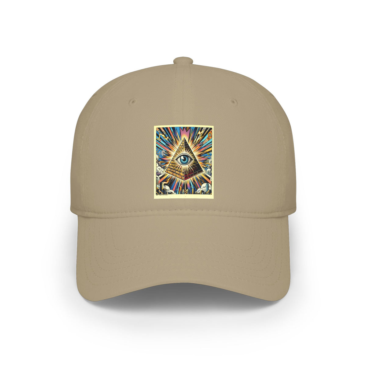 All-Seeing Eye Low Profile Baseball Cap — Mystic Pyramid Symbol Hat