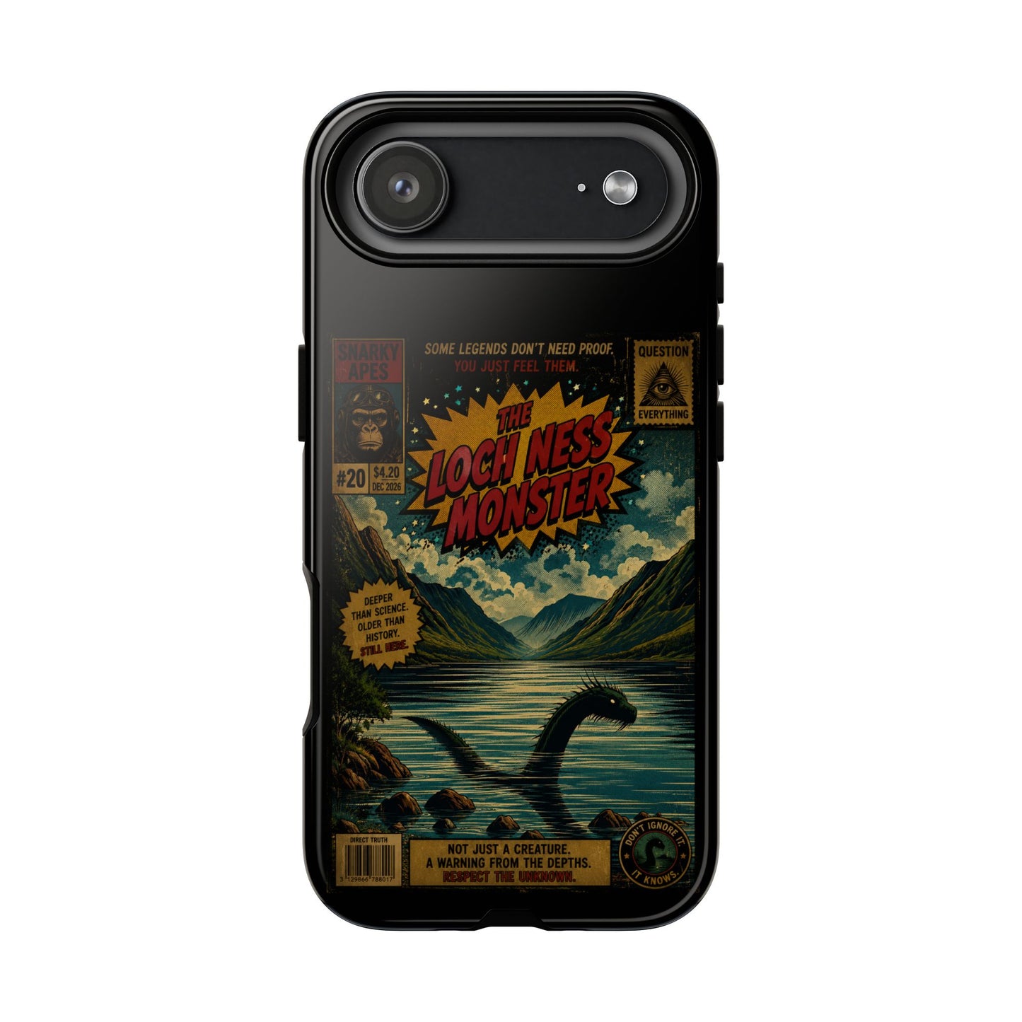 Phone Case — Retro 'Loch Ness Monster' Comic Art Protective Cover