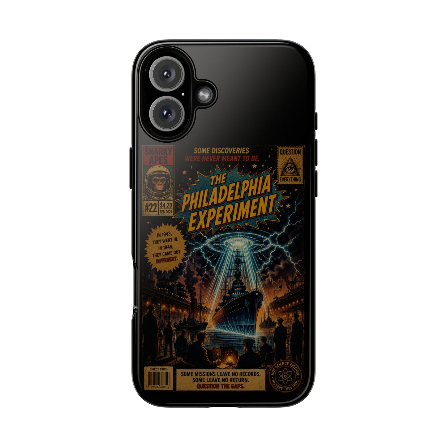 Phone Case — The Philadelphia Experiment Retro UFO Sci‑Fi Design