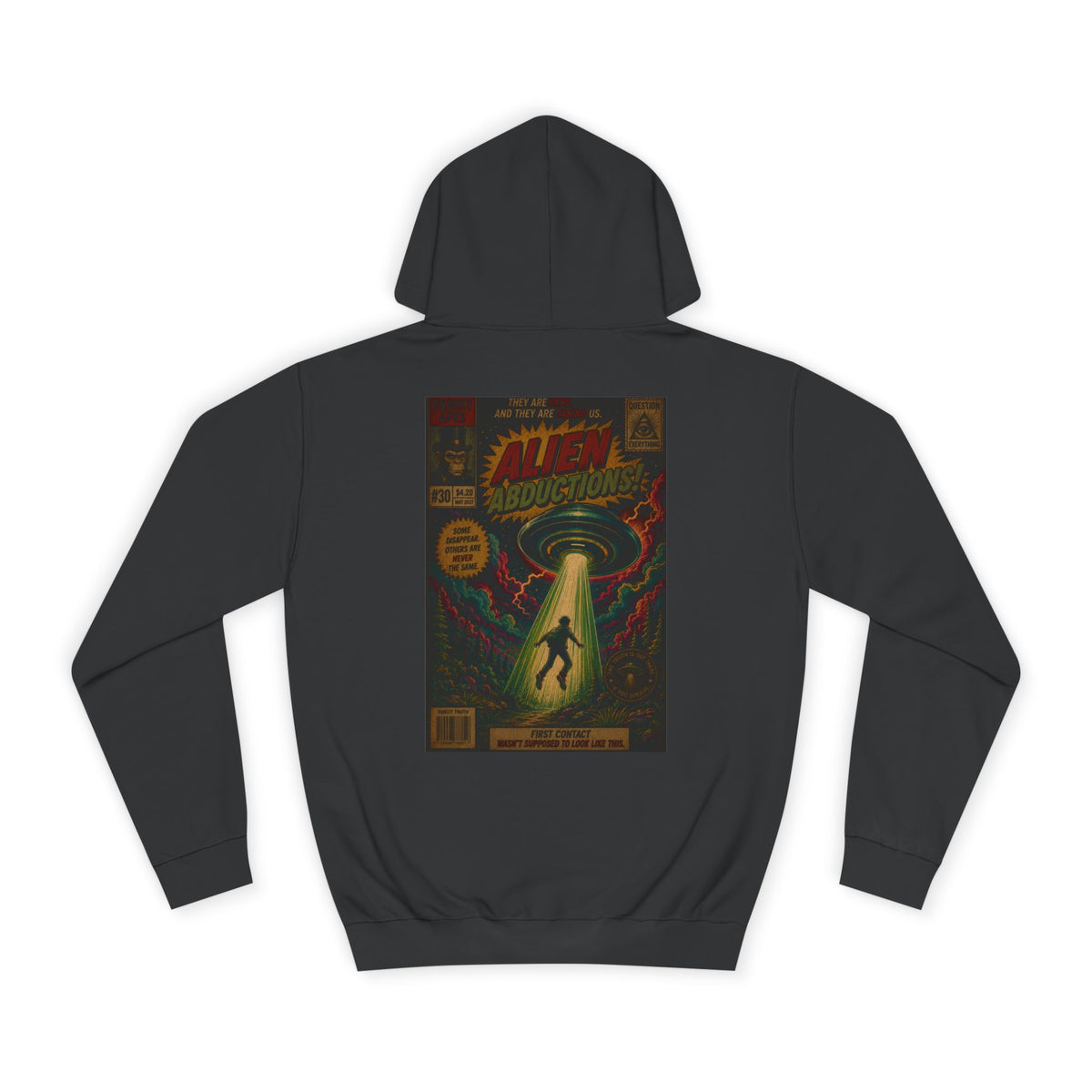 Alien Abduction Vintage Comic Hoodie
