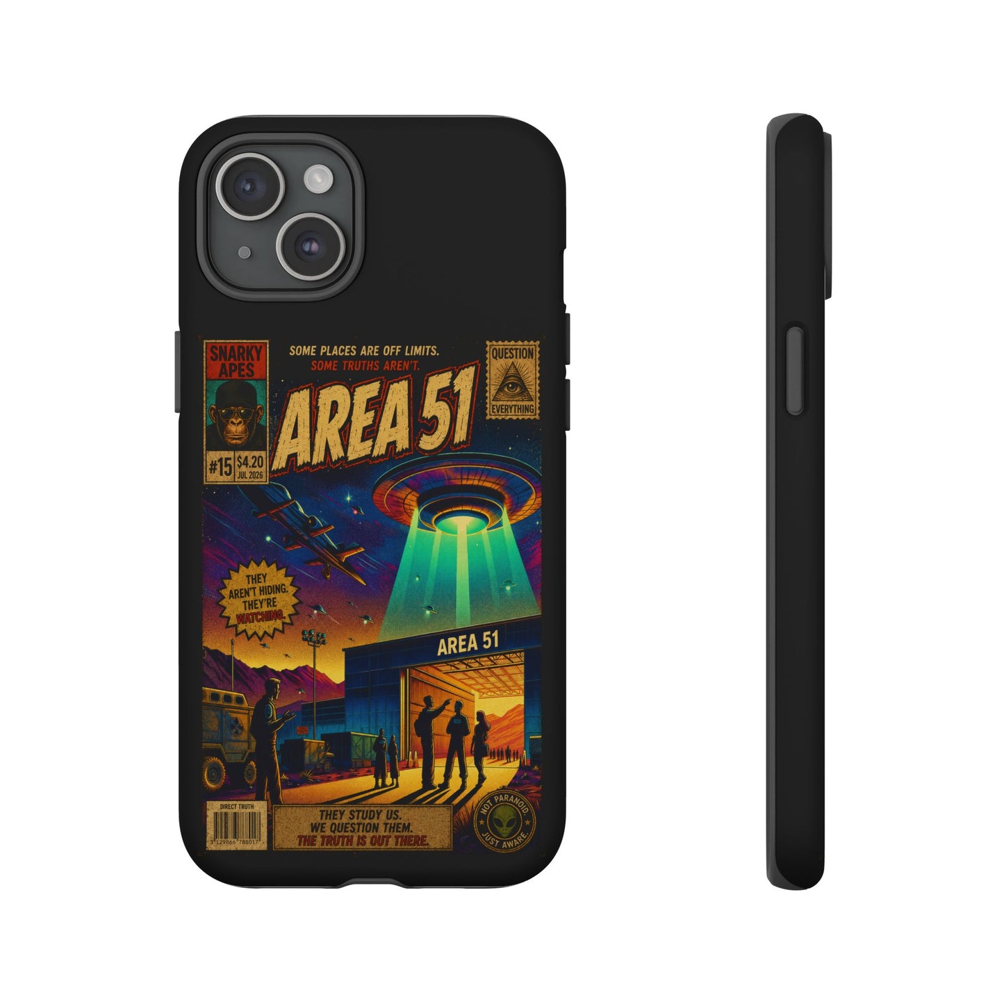 Area 51 Retro UFO Phone Case