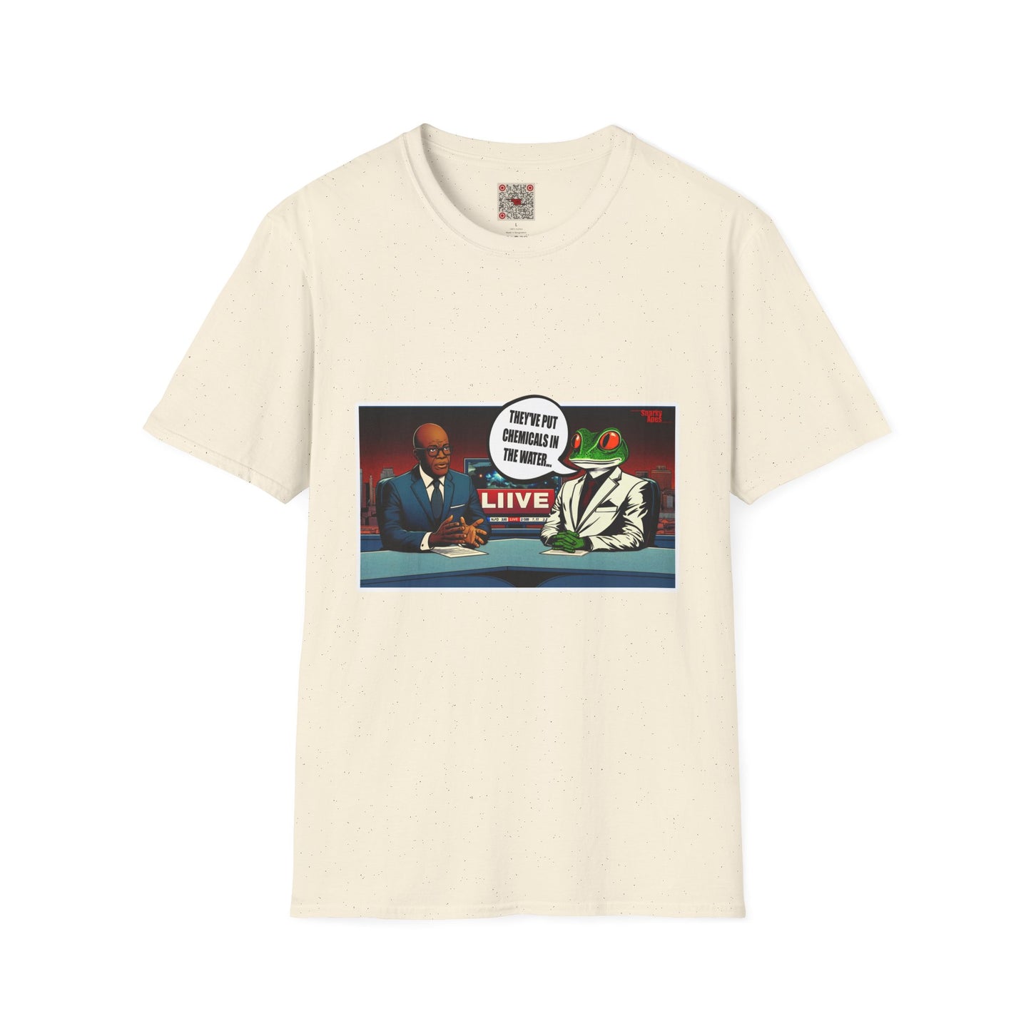 T-Shirt — Satirical News Desk Design (They've Put Chemicals In The Water)