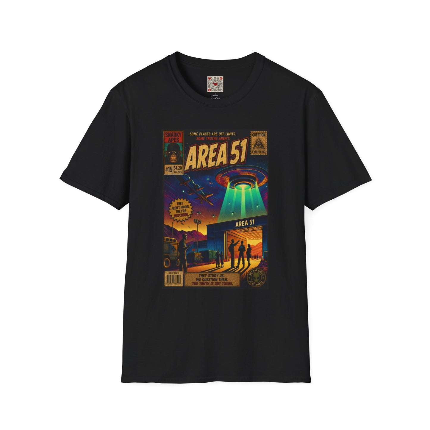 Area 51 UFO T-Shirt — Retro Alien Abduction Graphic Tee