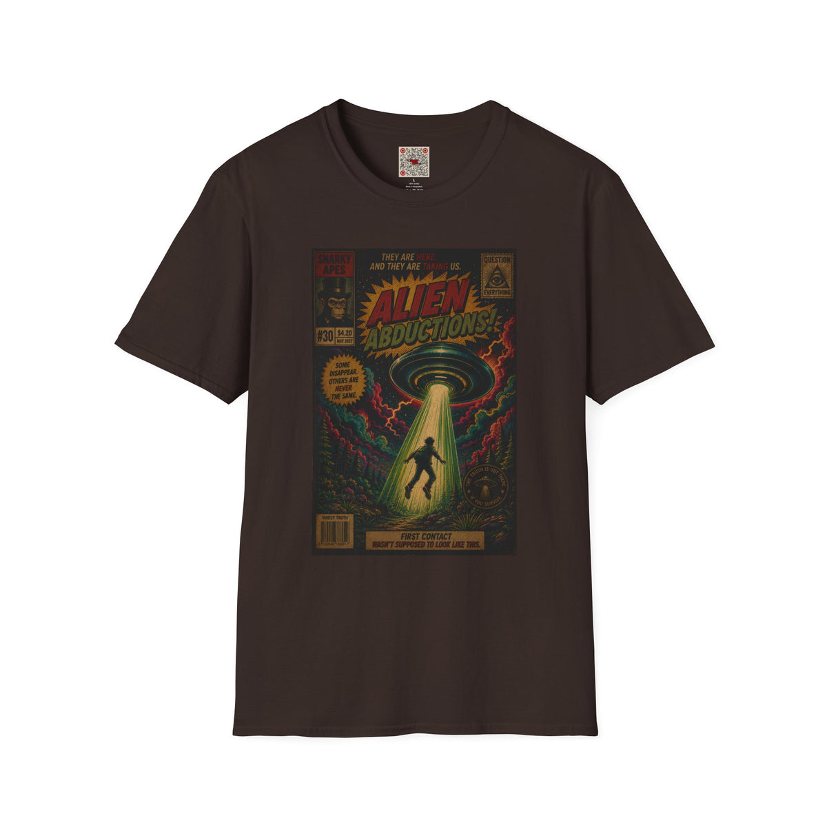 Alien Abductions T-Shirt — Retro Sci‑Fi Comic Art Tee