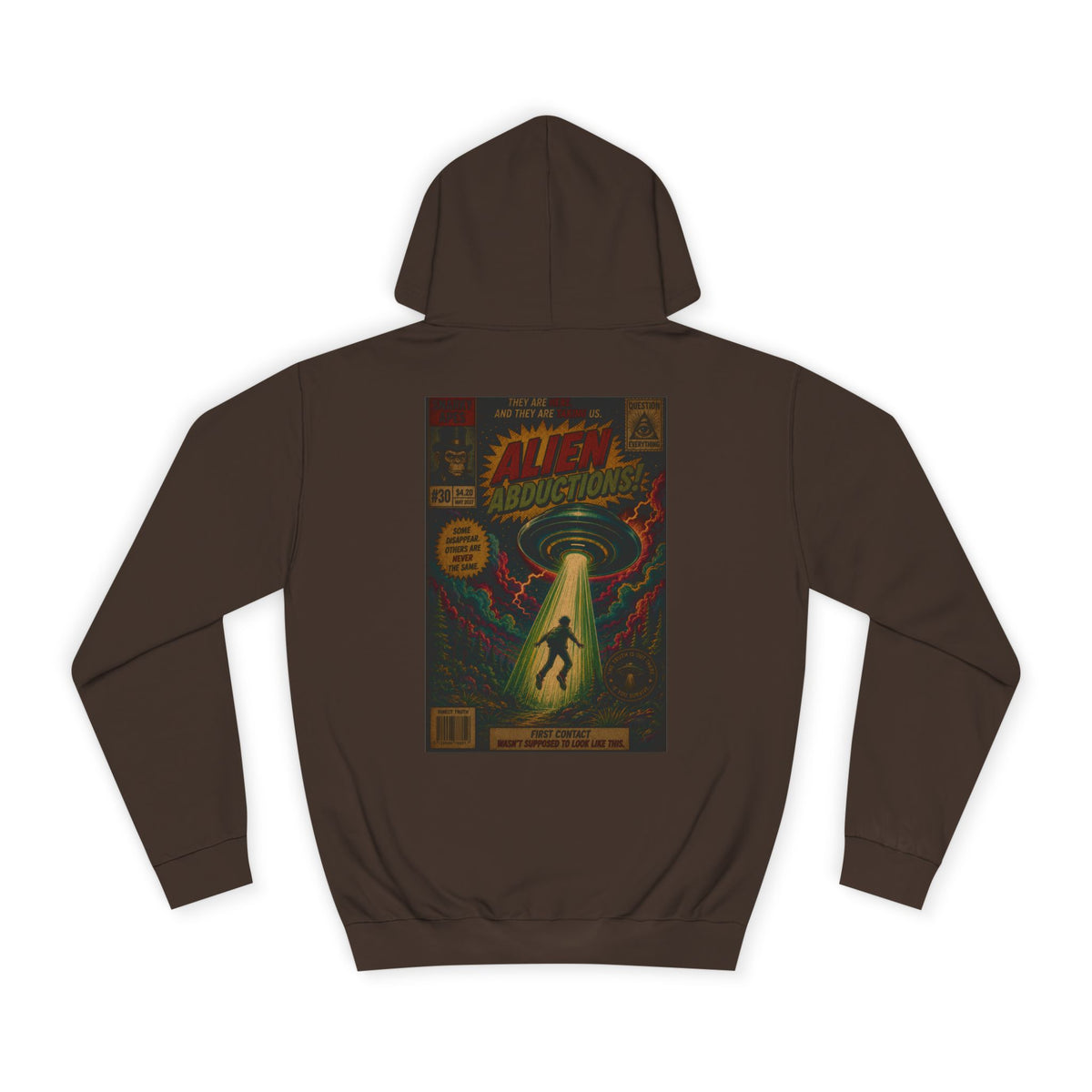 Alien Abduction Vintage Comic Hoodie