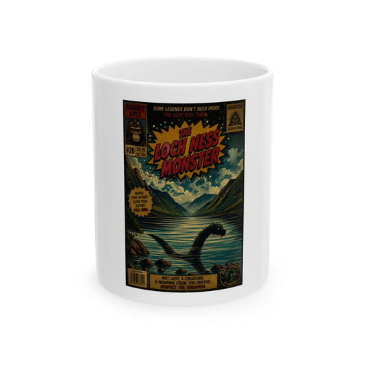 Loch Ness Monster Comic Art Ceramic Mug (11oz, 15oz)