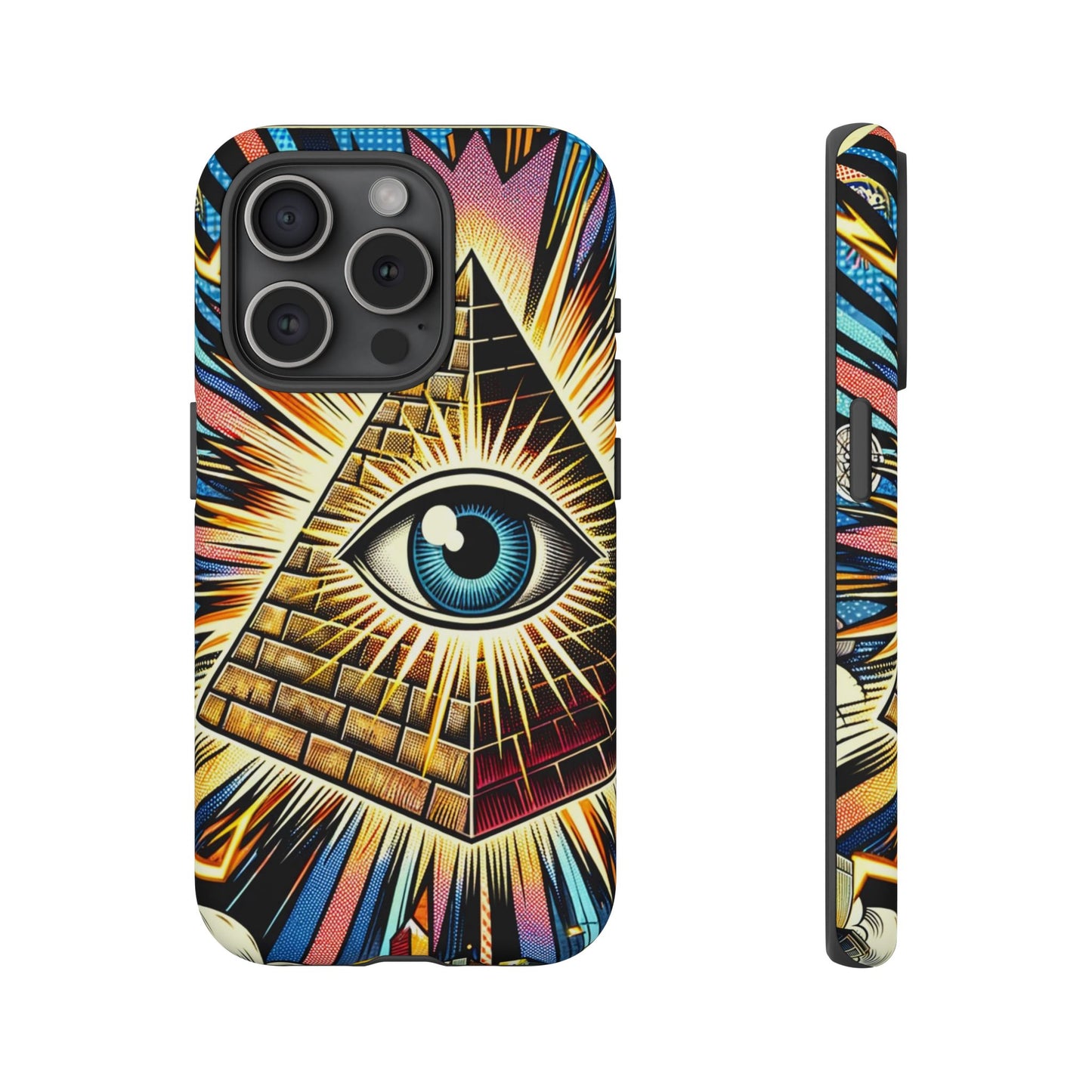 All-Seeing Pyramid Phone Case — Eye of Providence iPhone Case, Mystical Esoteric Protective Cover