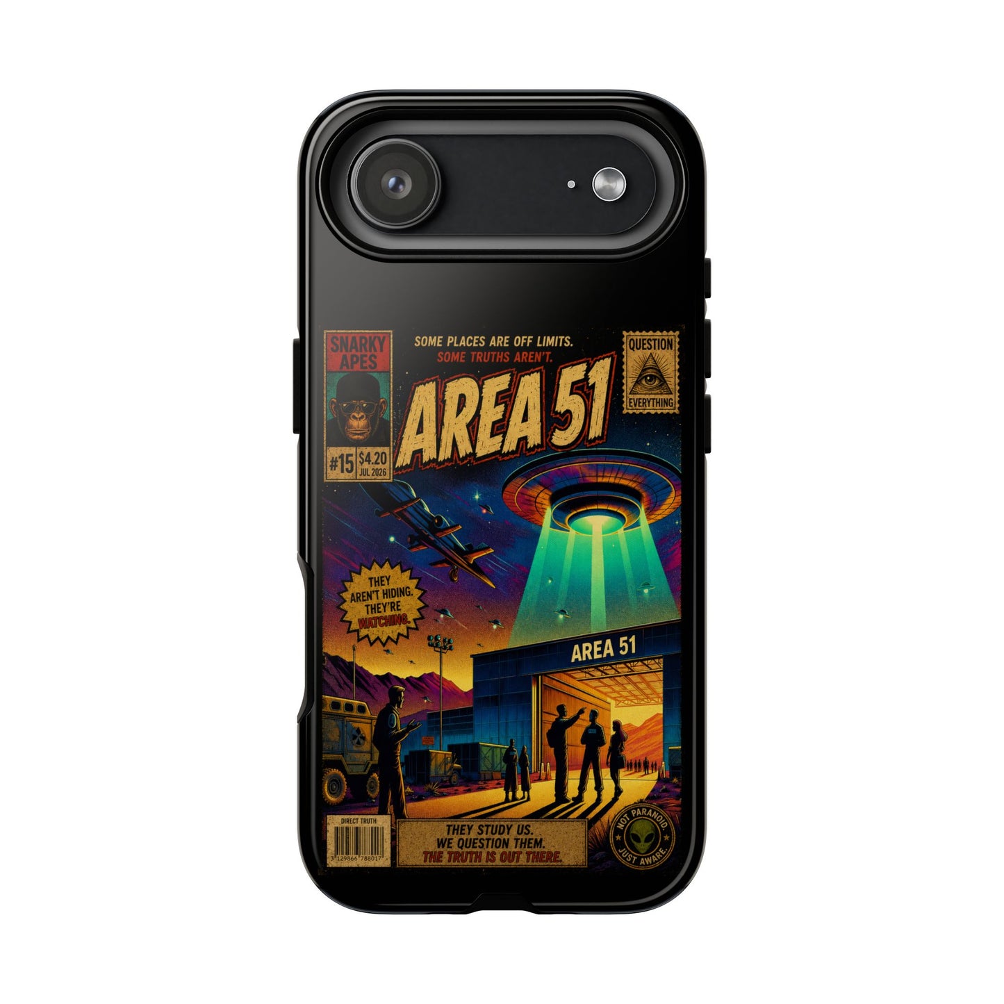 Area 51 Retro UFO Phone Case