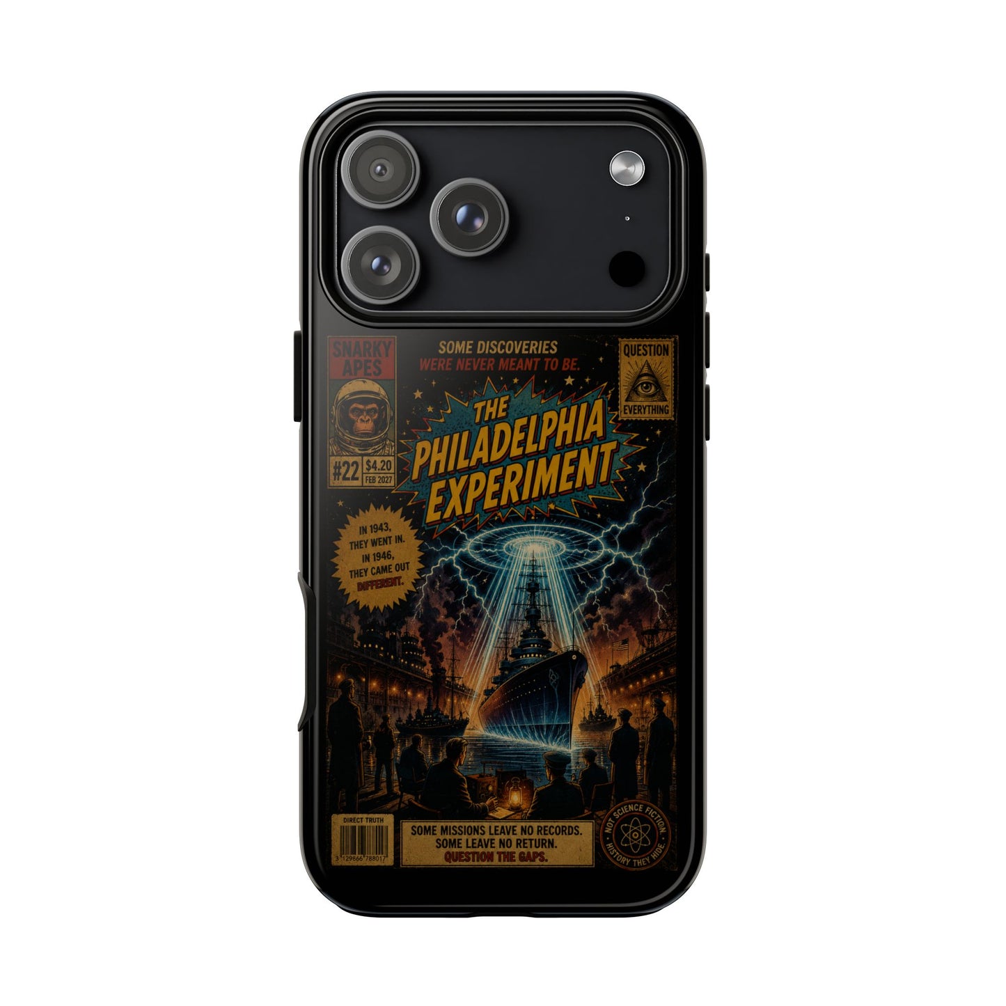 Phone Case — The Philadelphia Experiment Retro UFO Sci‑Fi Design