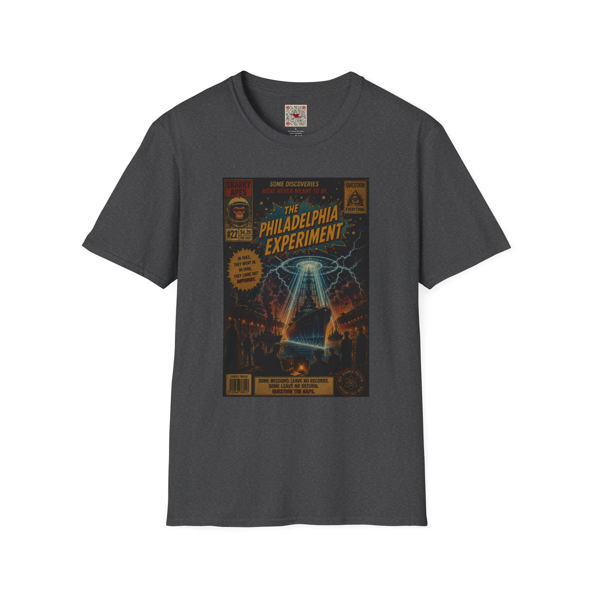 Philadelphia Experiment T-Shirt — Vintage UFO Conspiracy Graphic Tee