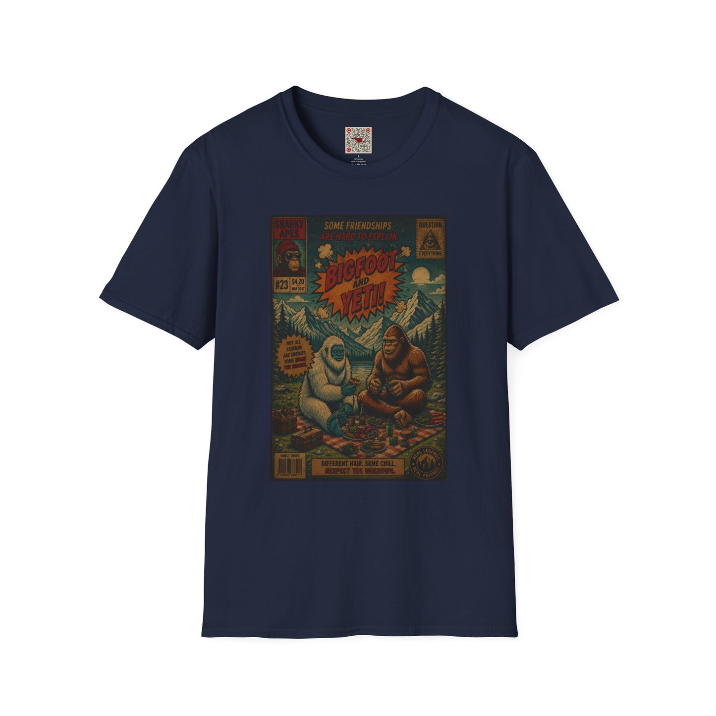 Bigfoot and Yeti Vintage Graphic T-Shirt