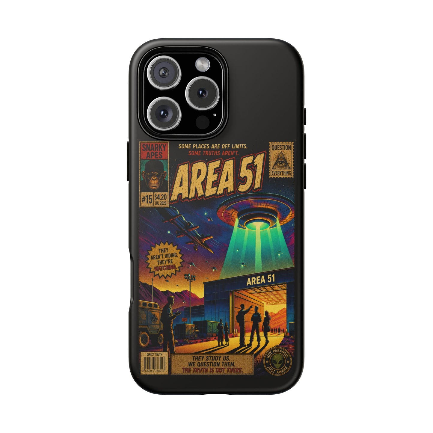 Area 51 Retro UFO Phone Case