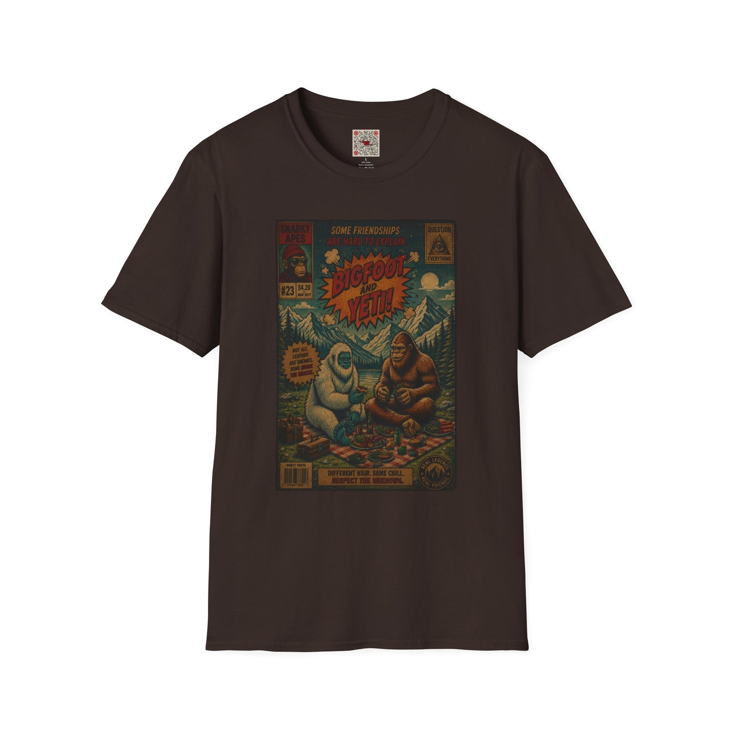 Bigfoot and Yeti Vintage Graphic T-Shirt