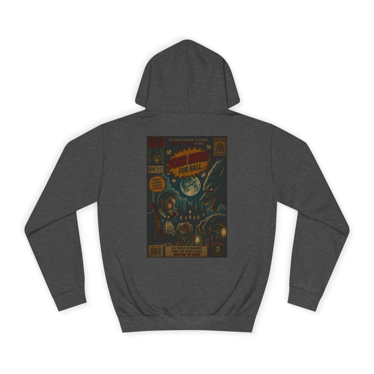 Retro Sci‑Fi Comic Hoodie — Vintage Space Adventure Graphic