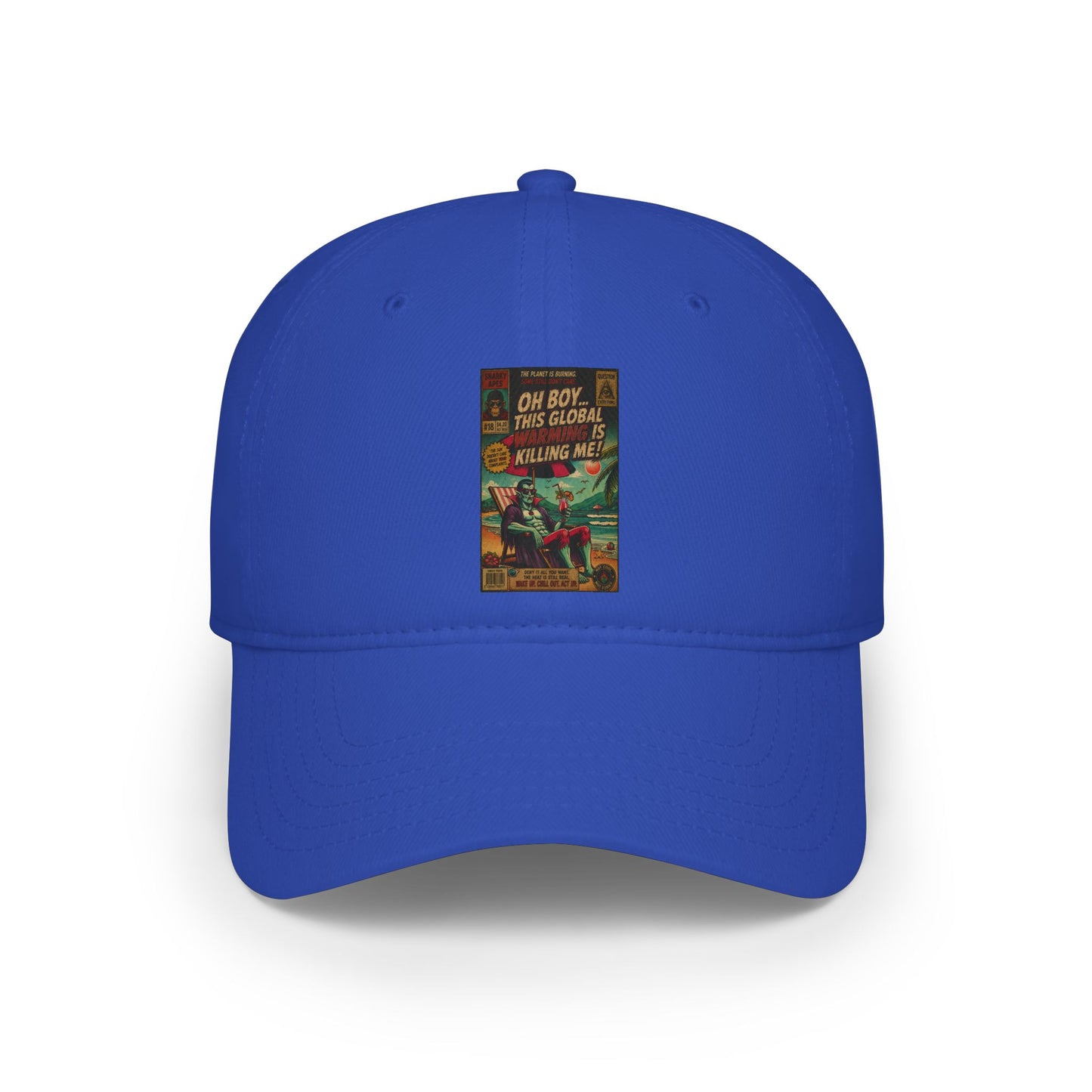 Vintage Creature Feature Baseball Cap — "Oh Boy! His Growl is KILLING ME!" Retro Monster Poster Hat
