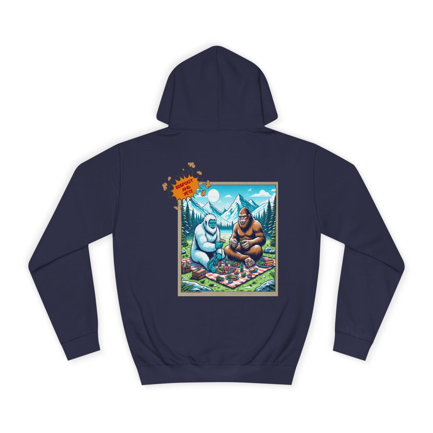 Bigfoot Picnic Hoodie — Funny Sasquatch Graphic Hoodie