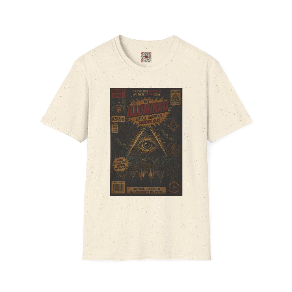 Illuminati Graphic T‑Shirt – Retro All‑Seeing Eye Design