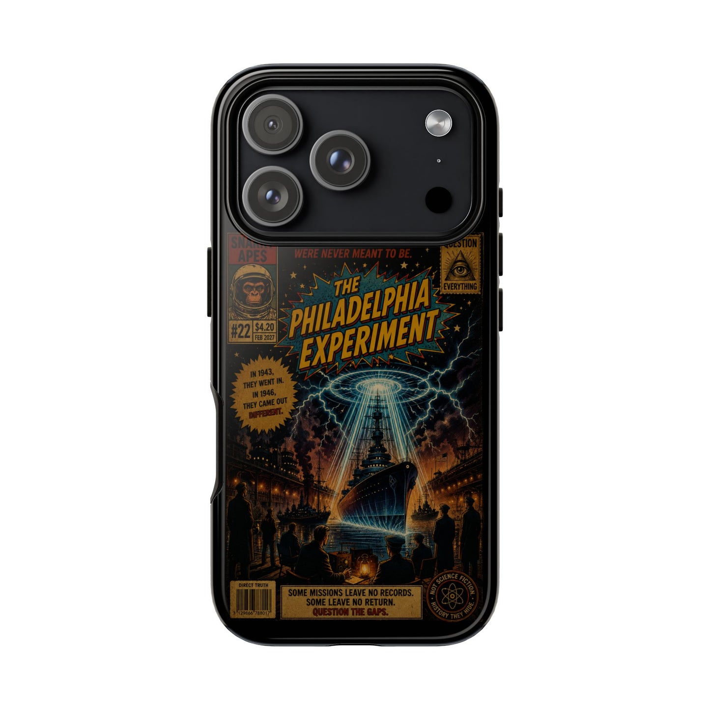 Phone Case — The Philadelphia Experiment Retro UFO Sci‑Fi Design