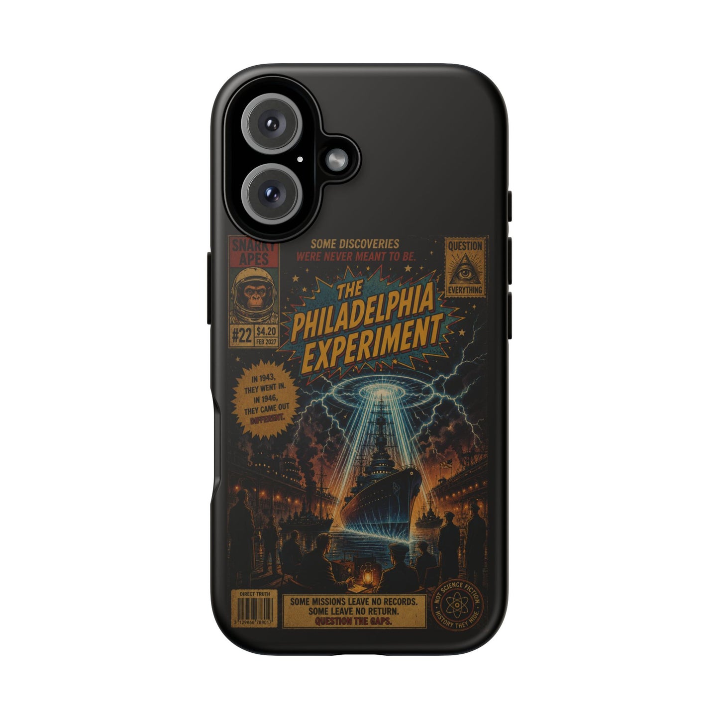 Phone Case — The Philadelphia Experiment Retro UFO Sci‑Fi Design