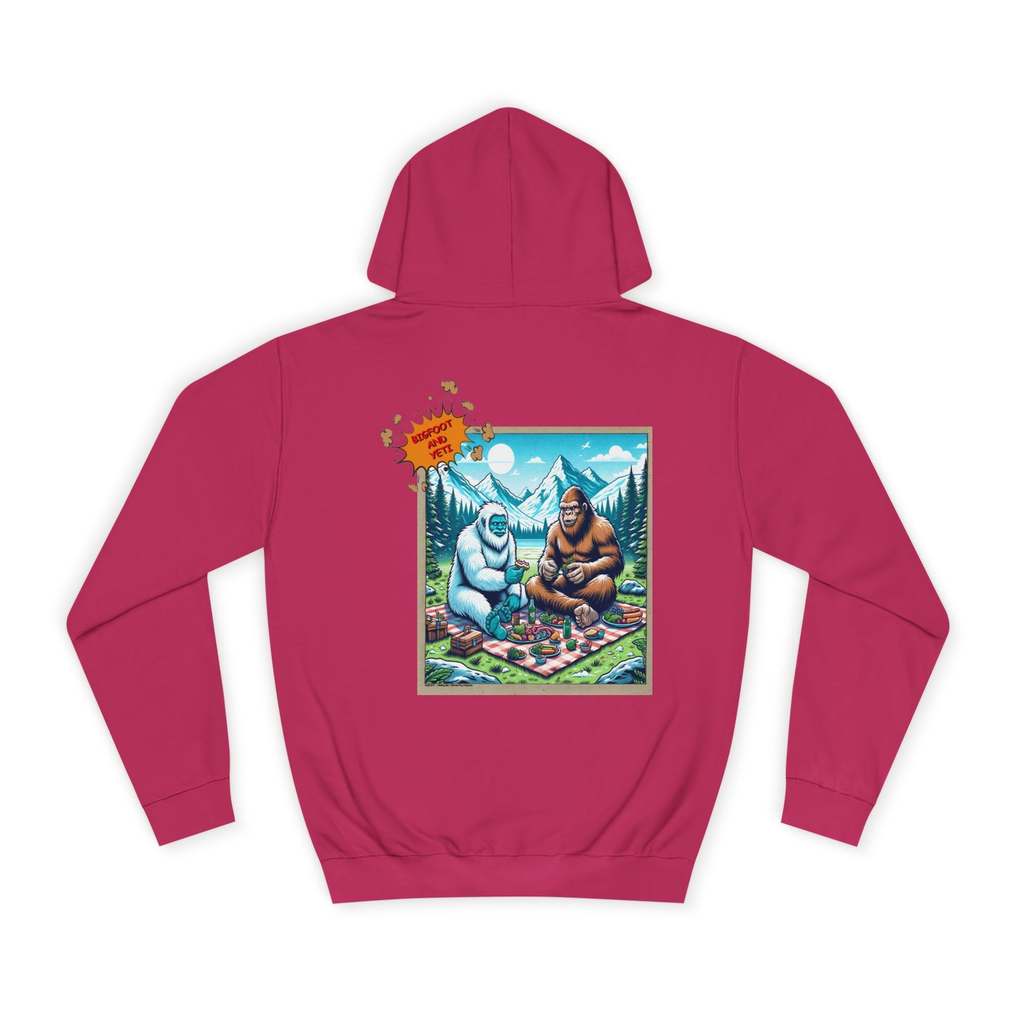 Bigfoot Picnic Hoodie — Funny Sasquatch Graphic Hoodie