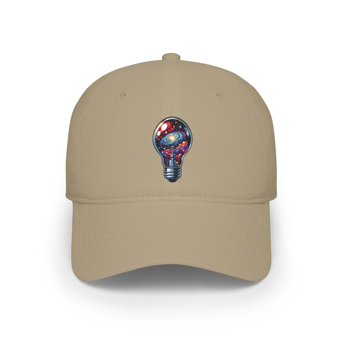 Galaxy Lightbulb Baseball Cap – Cosmic Idea Embroidered Hat