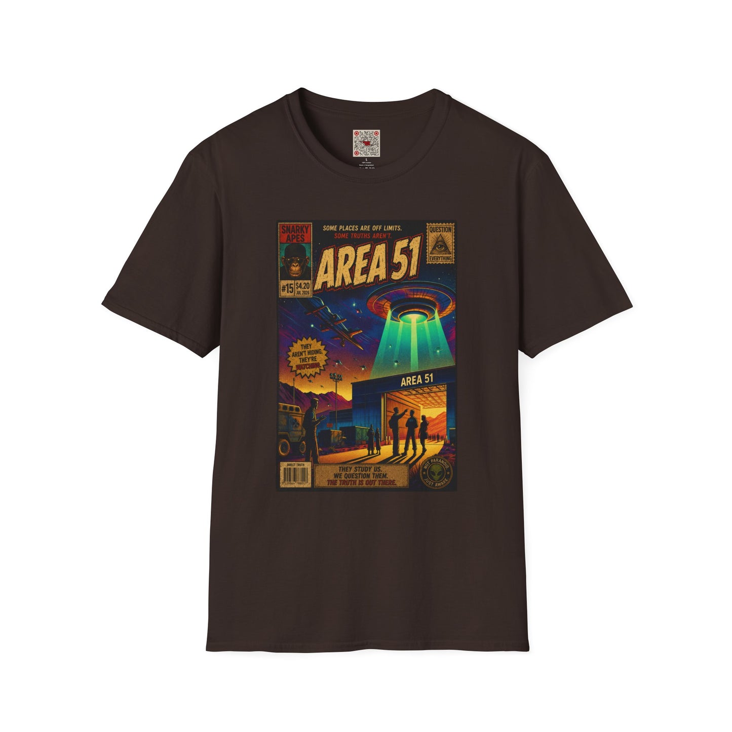 Area 51 UFO T-Shirt — Retro Alien Abduction Graphic Tee