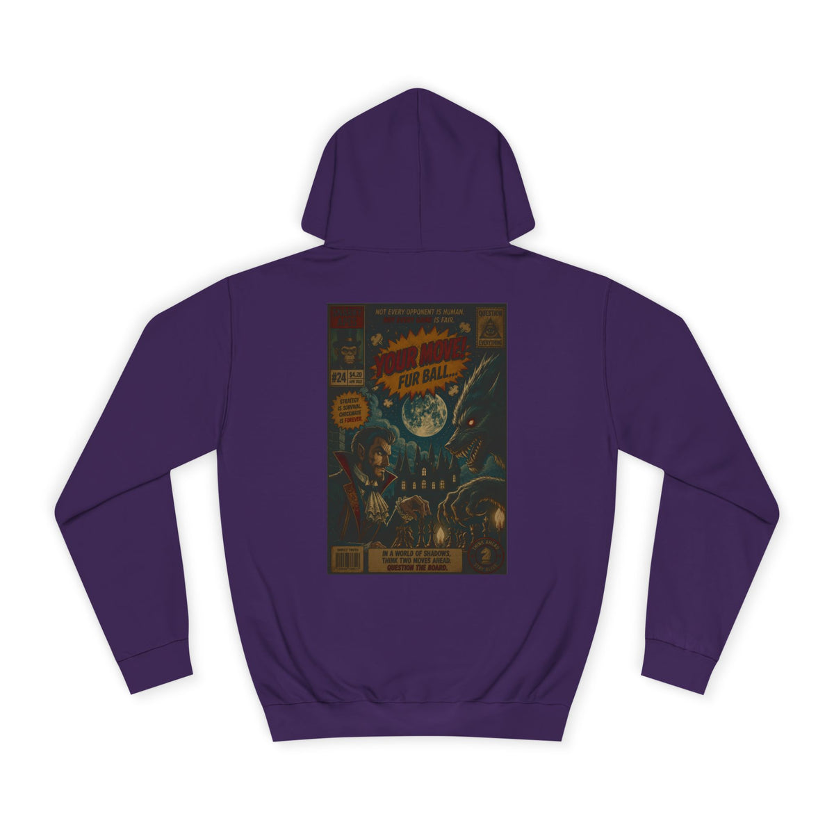 Retro Sci‑Fi Comic Hoodie — Vintage Space Adventure Graphic