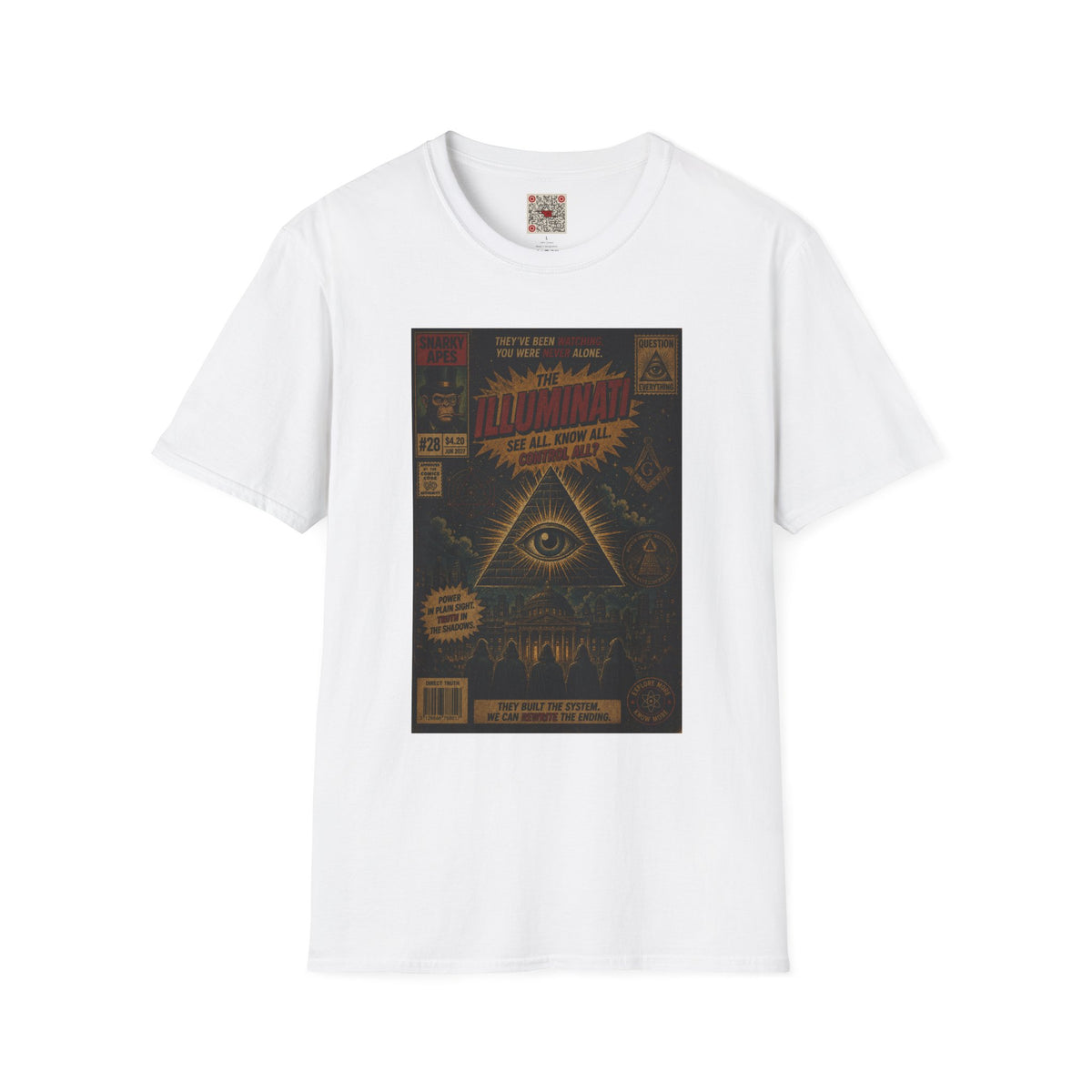 Illuminati Graphic T‑Shirt – Retro All‑Seeing Eye Design