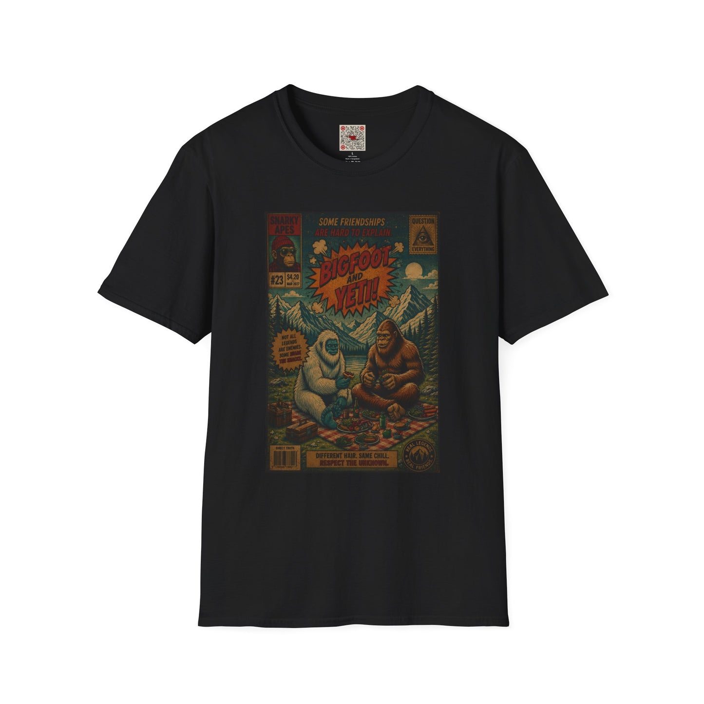 Bigfoot and Yeti Vintage Graphic T-Shirt