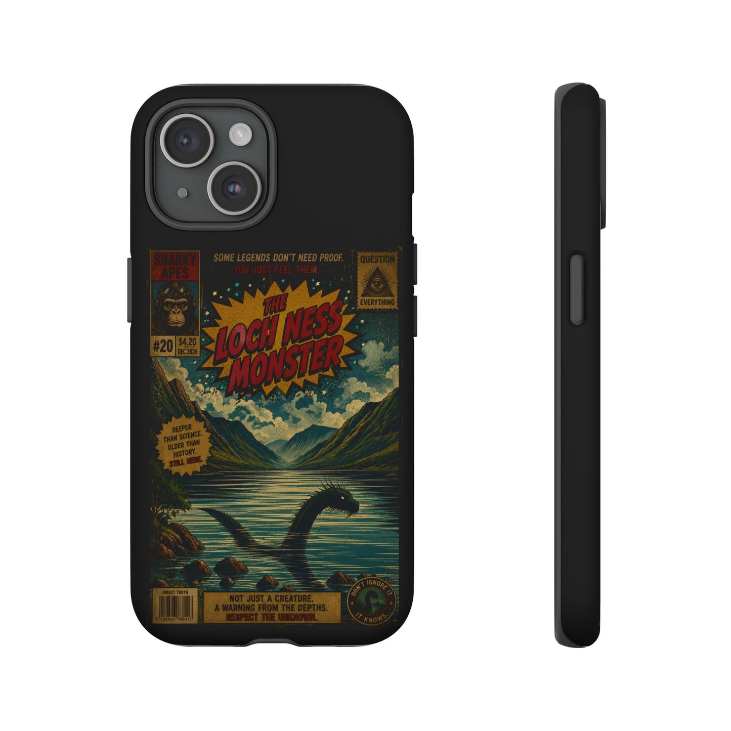 Phone Case — Retro 'Loch Ness Monster' Comic Art Protective Cover