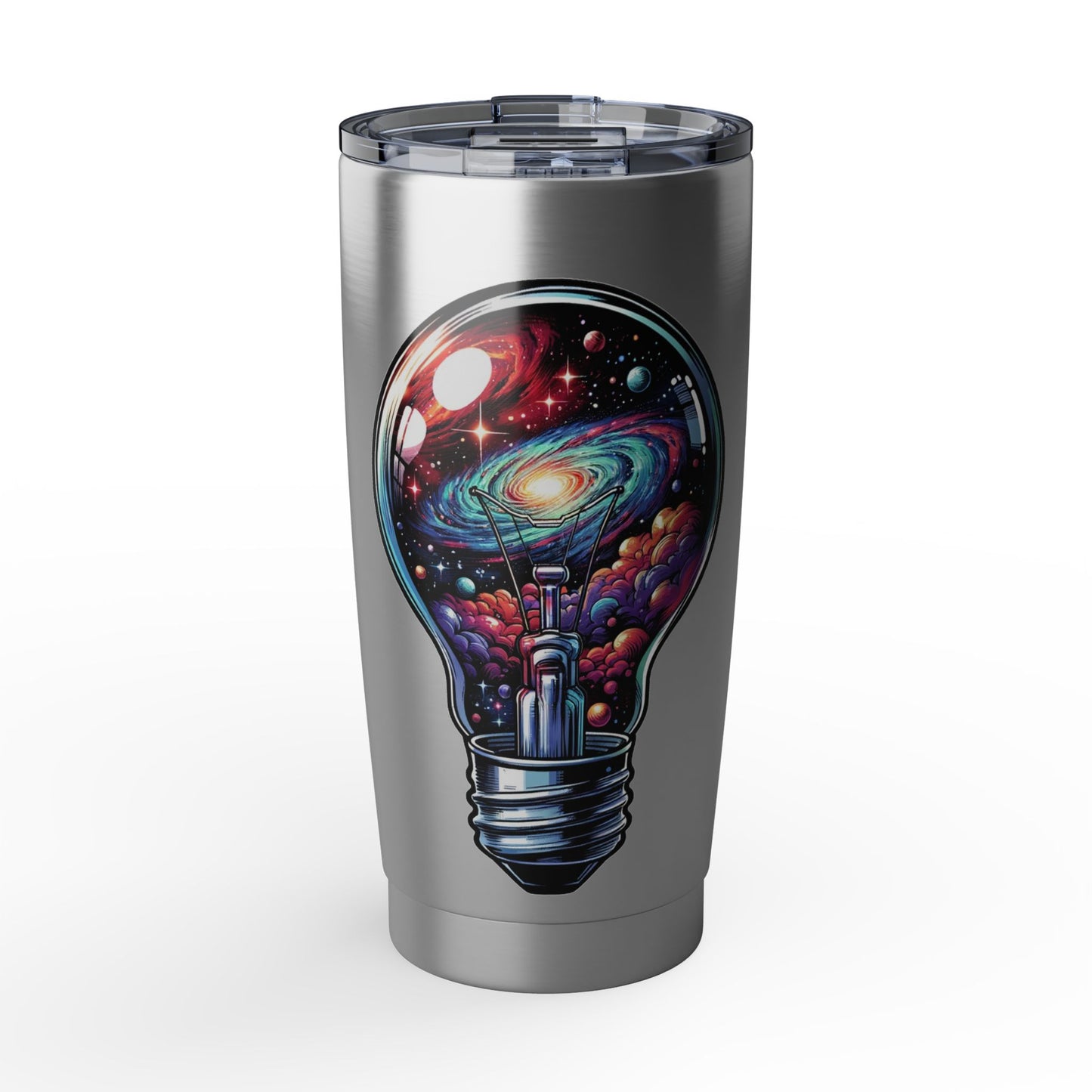 Galaxy Lightbulb 20oz Tumbler — Cosmic Travel Insulated Cup