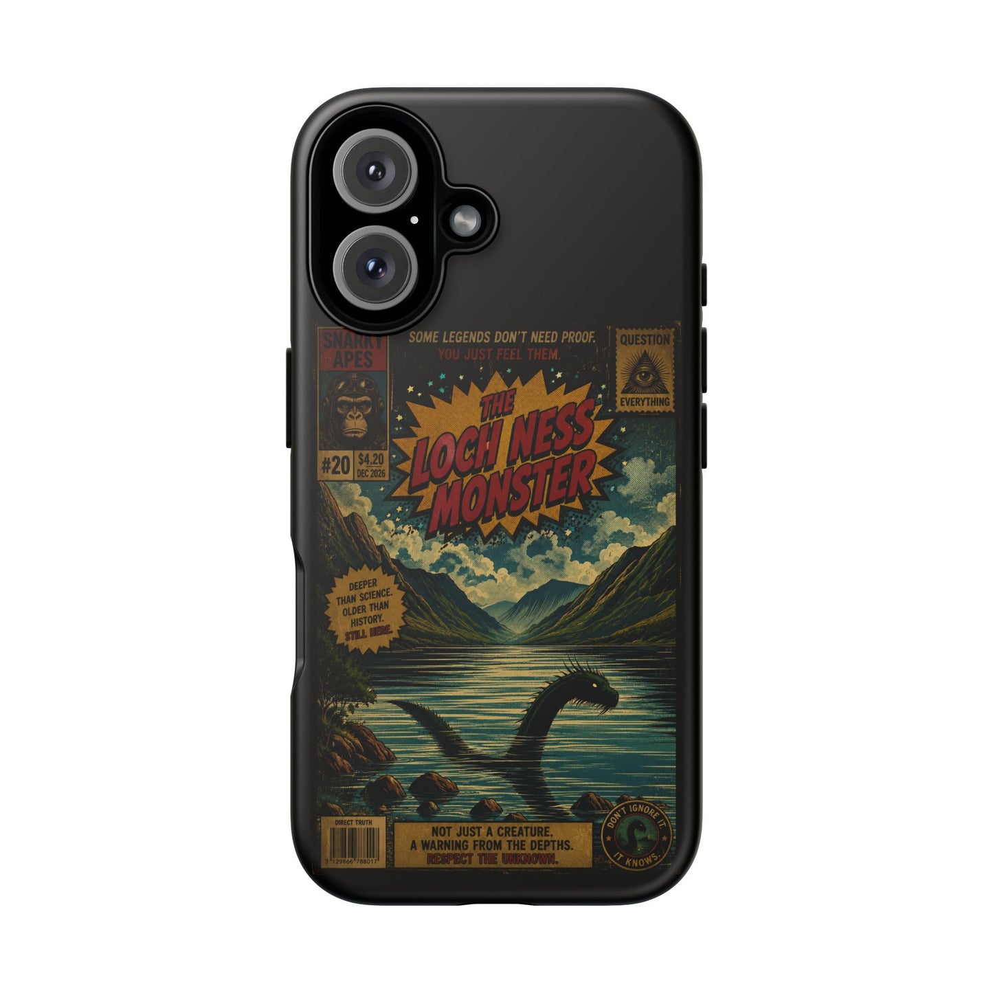 Phone Case — Retro 'Loch Ness Monster' Comic Art Protective Cover
