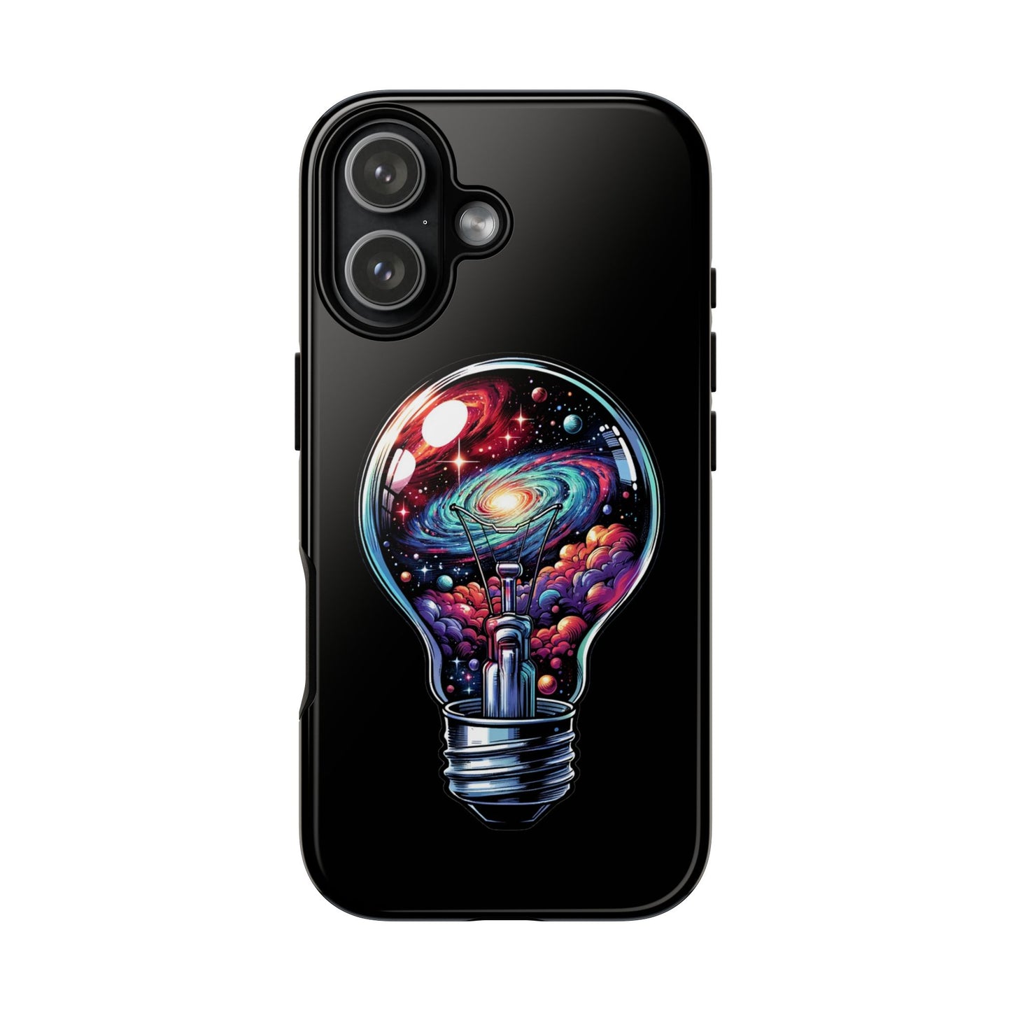 Galaxy Lightbulb Phone Case — Artistic Space iPhone Cover