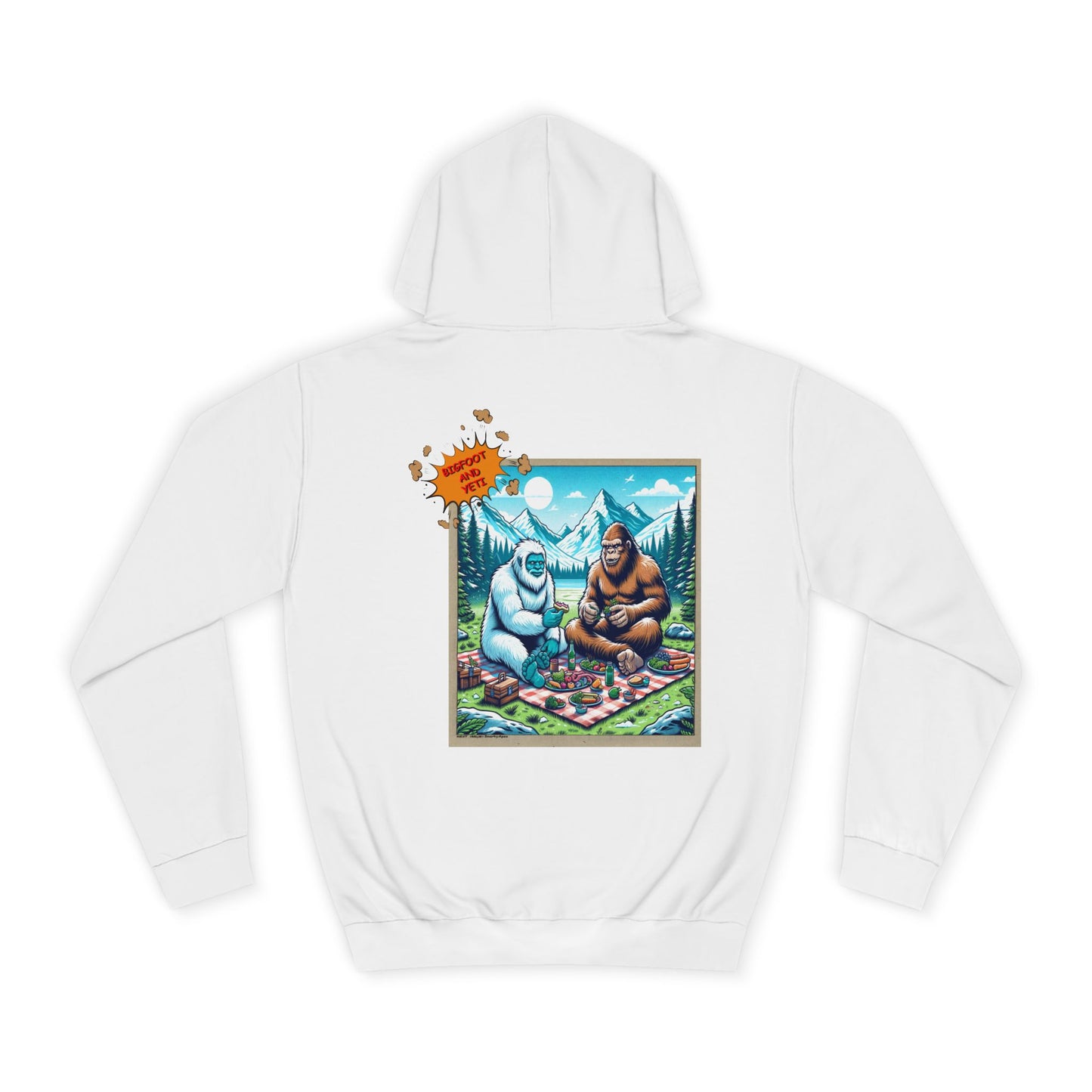 Bigfoot Picnic Hoodie — Funny Sasquatch Graphic Hoodie