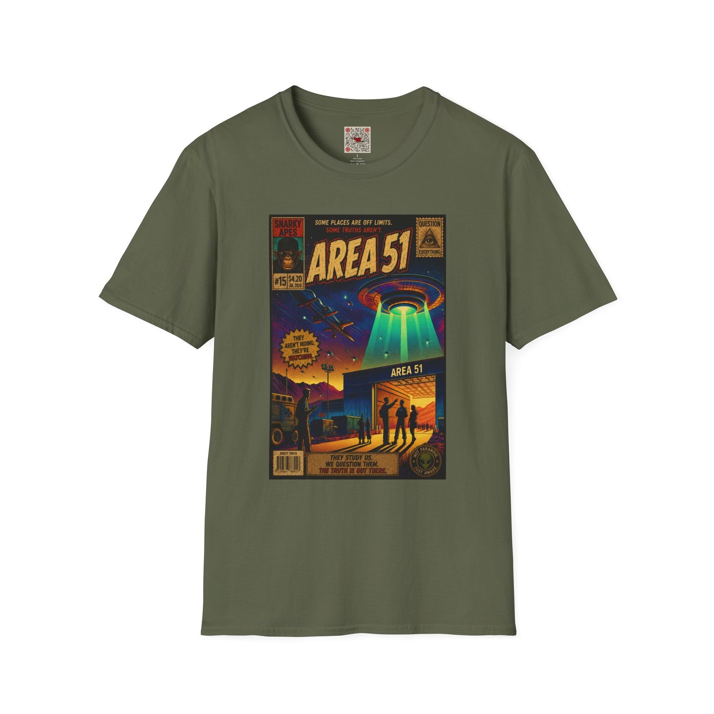 Area 51 UFO T-Shirt — Retro Alien Abduction Graphic Tee